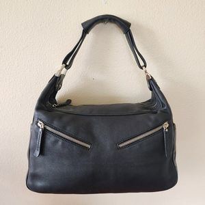 TOD everyday leather black bag